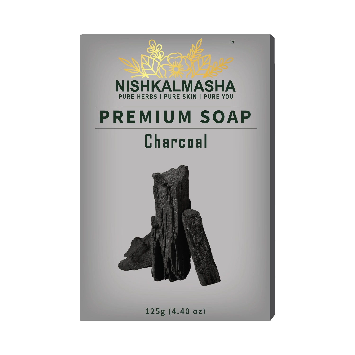 Activated Charcoal Soap (125g) | Deep Cleansing & Oil Control